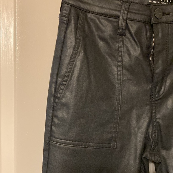 Sanctuary high waisted coated, black skinny jeans, size 26 - Picture 2 of 7